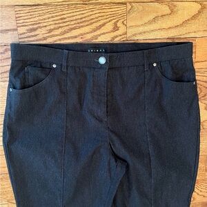 Tribal Straight, Hi-rise (11.5”) Stretch Brushed Charcoal Dress Trousers Size 14